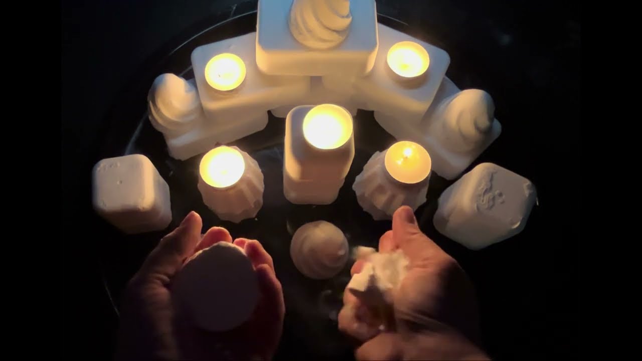 ASMR Baking Soda Late Candle 🕯️ Crush