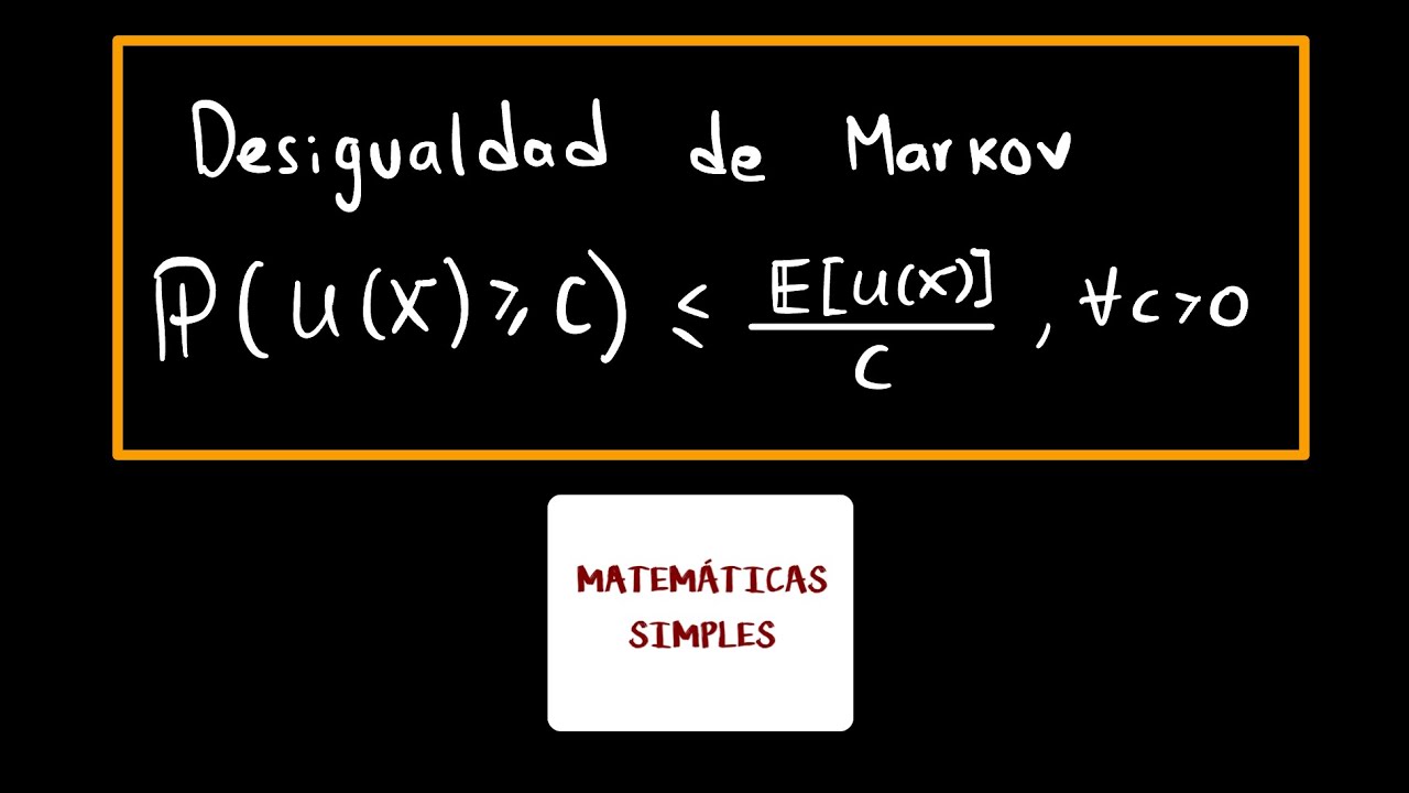 Probabilidad - Desigualdades de Markov y Chebyshev