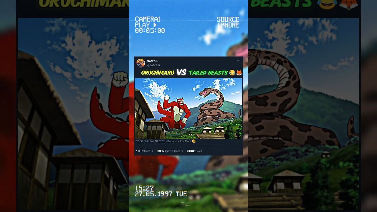 ORUCHIMARU VS TAILED BEASTS 🌀🦊