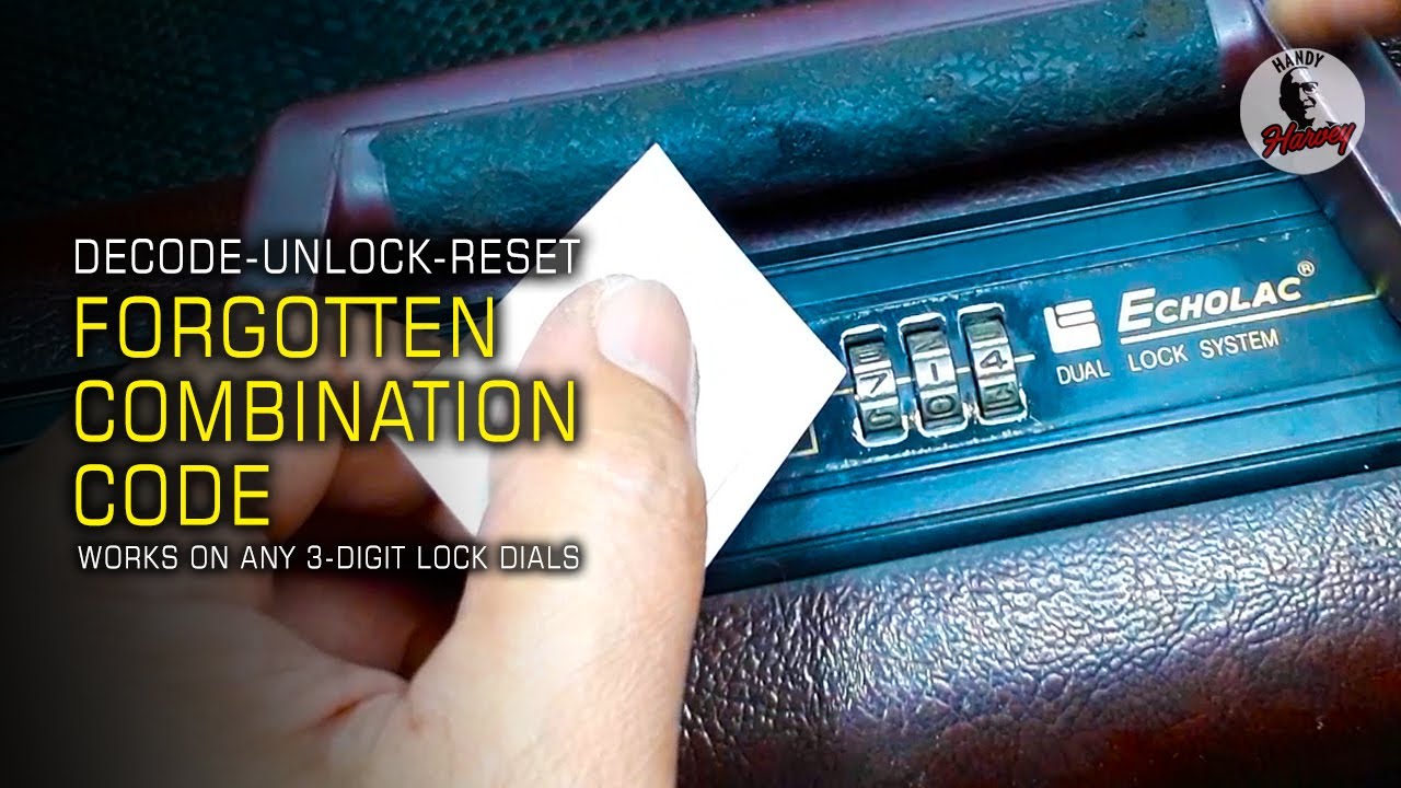 How to Decode, Unlock & Reset Forgotten Combination Locks on Any Suitcase, Luggage & Briefcase
