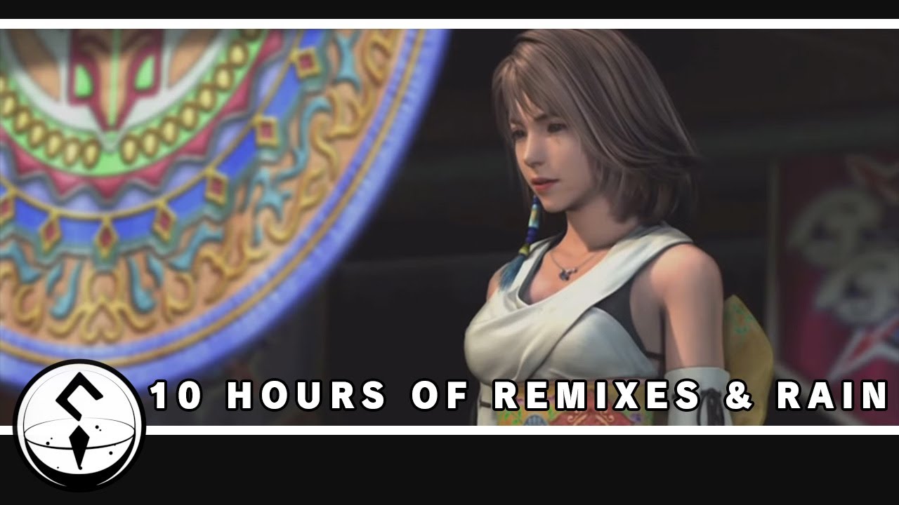 10 Hours of Relaxing Final Fantasy Remixes & Rain - Study/Chill/Sleep