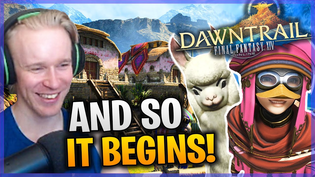 THE JOURNEY BEGINS! Dawntrail MSQ Reaction (Pelu and Alpacas) - FFXIV Cobrak