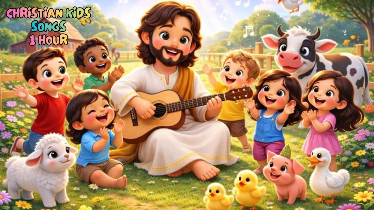Happy Bible Songs for Kids | 1 Hour of Joyful Worship with Jesus | Christian Songs