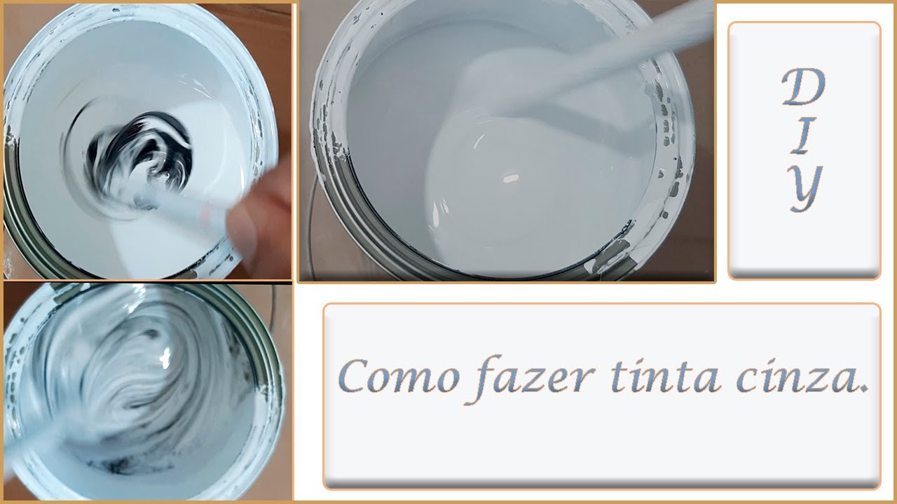 Tinta Cinza Claro Muito Fácil e Rápido Para Fazer.