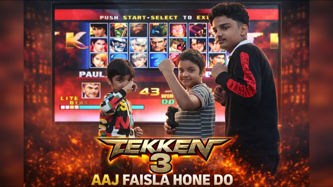 Tekken 3 Kids Gameplay 🔥 | Aaj Faisla Hone Do Live Stream freakymouseyt