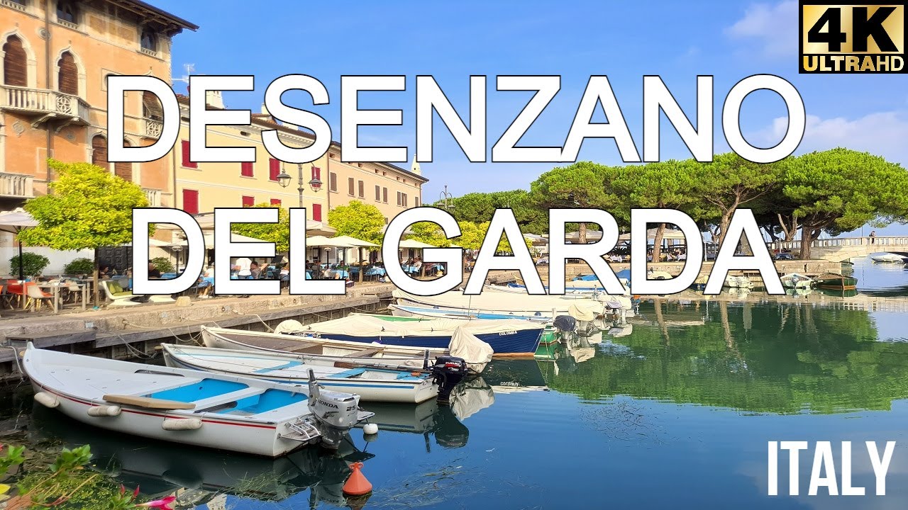 Desenzano del Garda - Italy, walk in Desenzano del Garda 4K