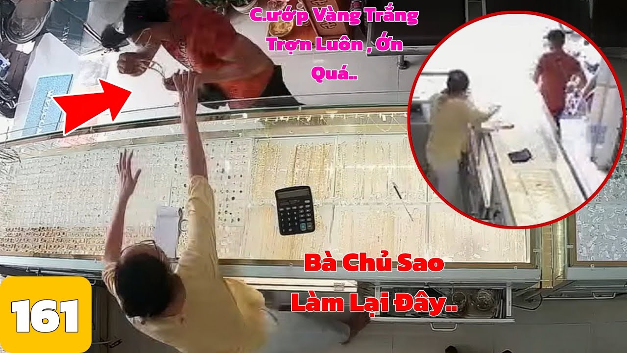 Tên Cư.ớp Giật CỘNG Vàng , Chủ Cửa Hàng Bất Lực Không Làm Gì Được.