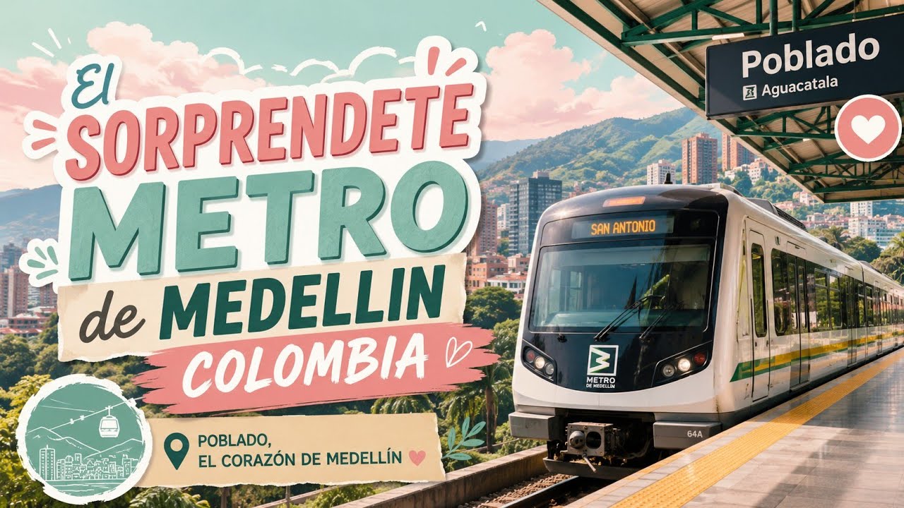 🚇⚘️El Sorprendente METRO de Medellín Colombia! Estación POBLADO - LA ESTRELLA || VidaImpro
