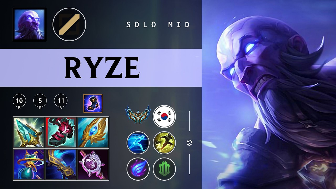 Ryze Mid vs Irelia - KR Challenger Patch 26.04