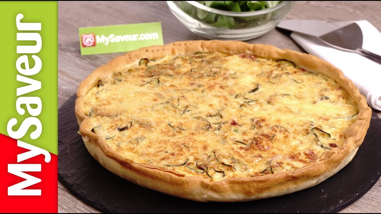 Tarte courgettes et lardons
