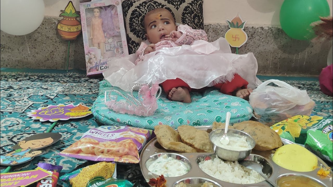 Rahul bhaiya ke ghar Hue Gori  ka annprashan🍭