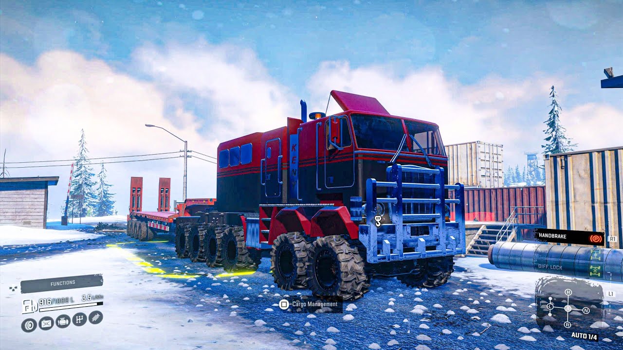 Mountain Delivery With Modded Trucks #snowrunner #ps5 #4k