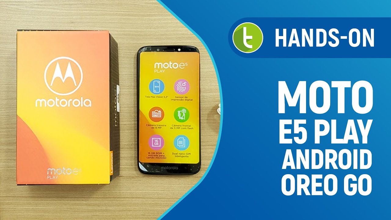Moto E5 Play chega ao Brasil como opção mais cara com Android Go