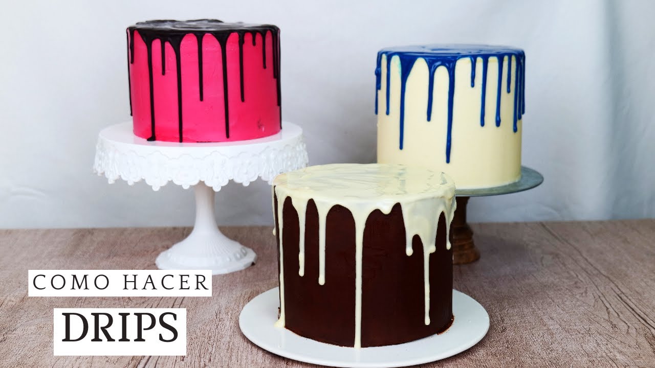 ¿COMO HACER EL DRIP EN LAS TARTAS? PASTEL CHORREADO. LaDulcepedia