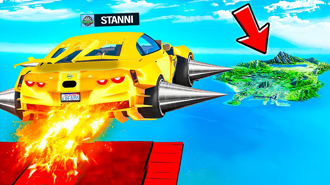 BÖSES OP AUTO springt ÜBER GANZE GTA 5 KARTE!