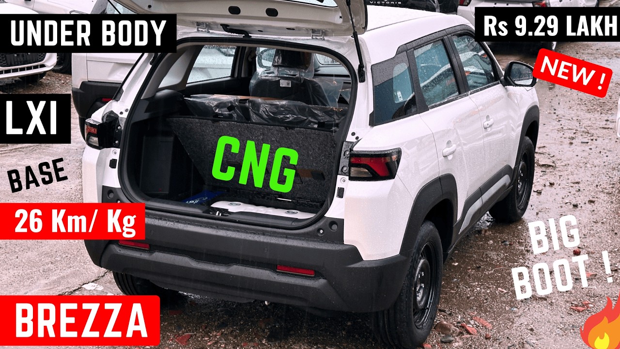 2026 Maruti Suzuki Brezza Facelift LXI CNG Model - On-Road Price, Mileage, Features | New Brezza CNG