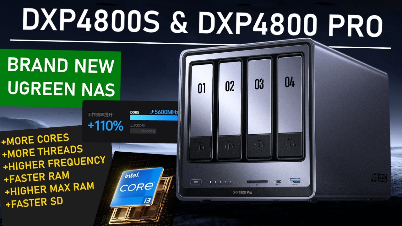 NEW UGREEN DXP4800 PRO and DXP4800S NAS REVEALED