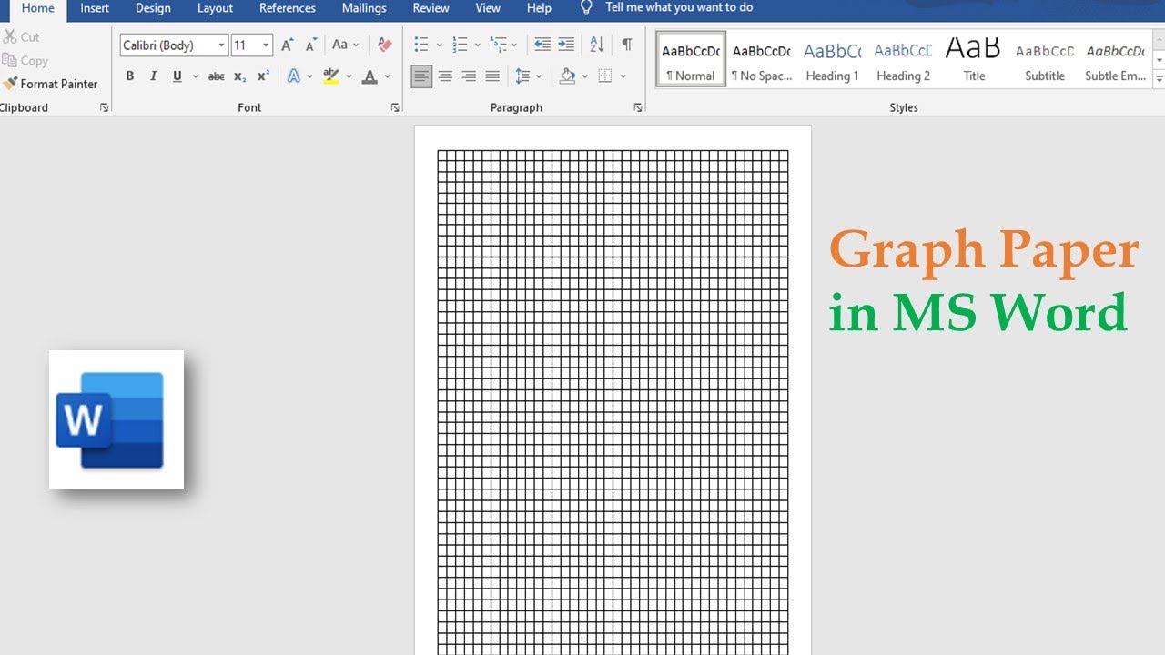 How to Make Graph Paper in MS Word