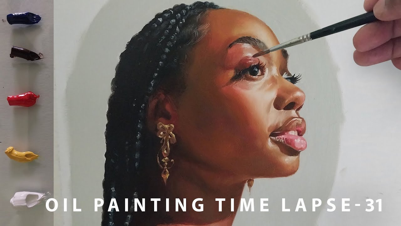 Oil Portrait Painting Time Lapse 31 | Dulam Srinivas