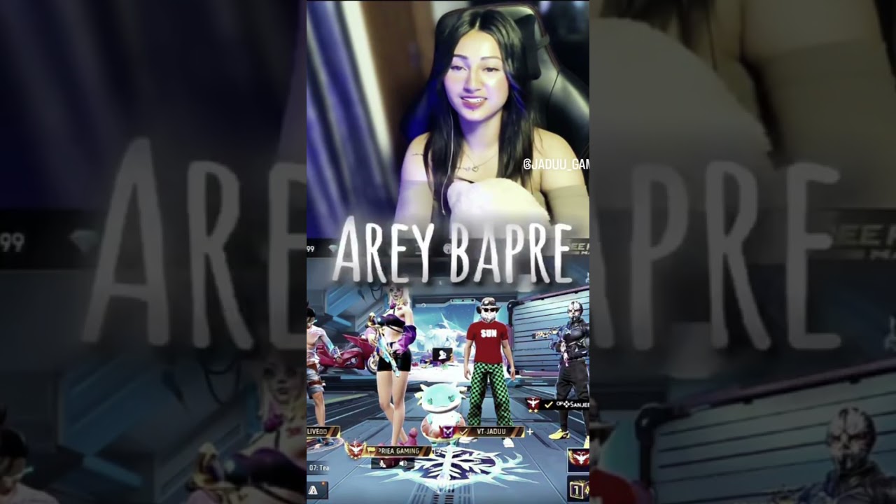 Jaduu_Gaming rocked ☠️ Priya gaming shocked 😱 voice artist 💀😈