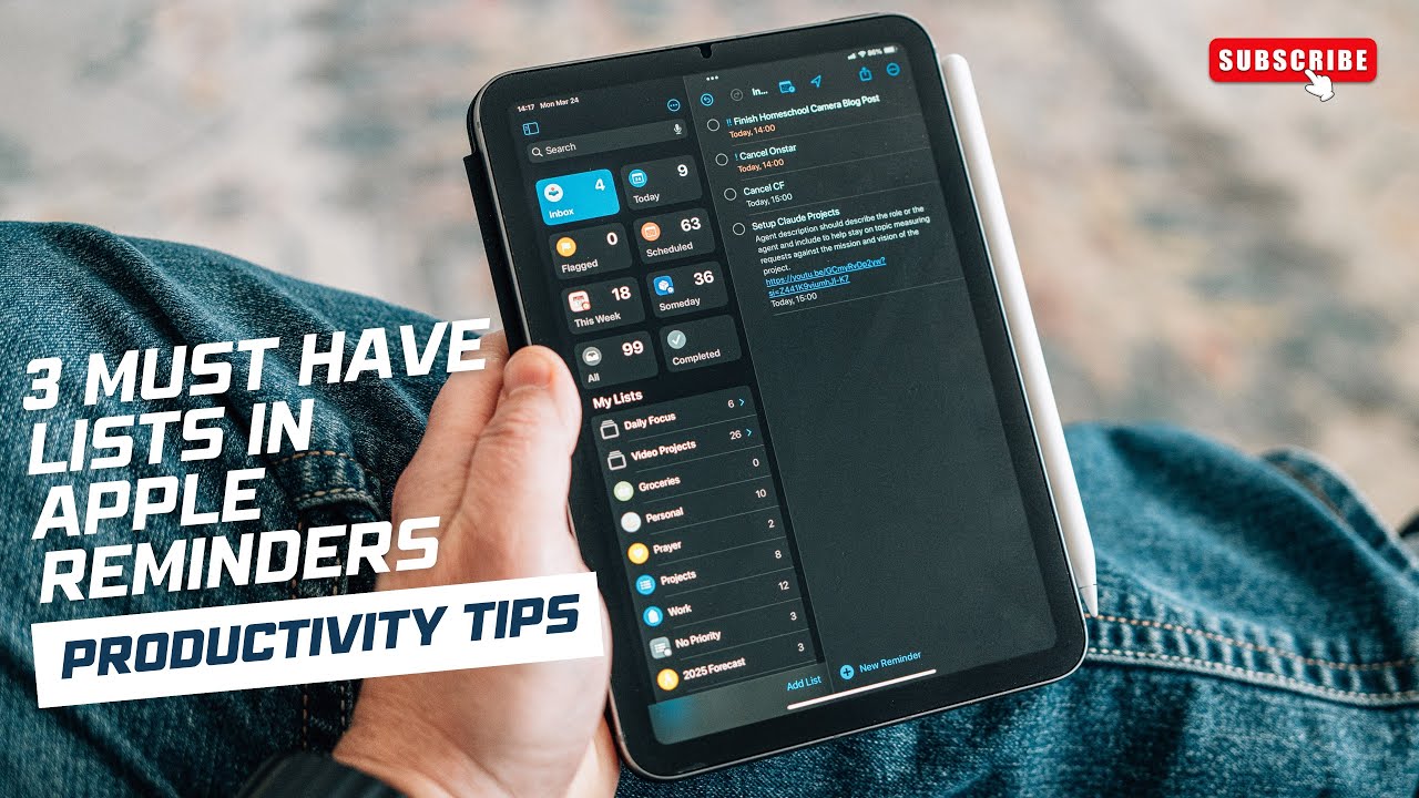 3 Must Have Apple Reminders Lists