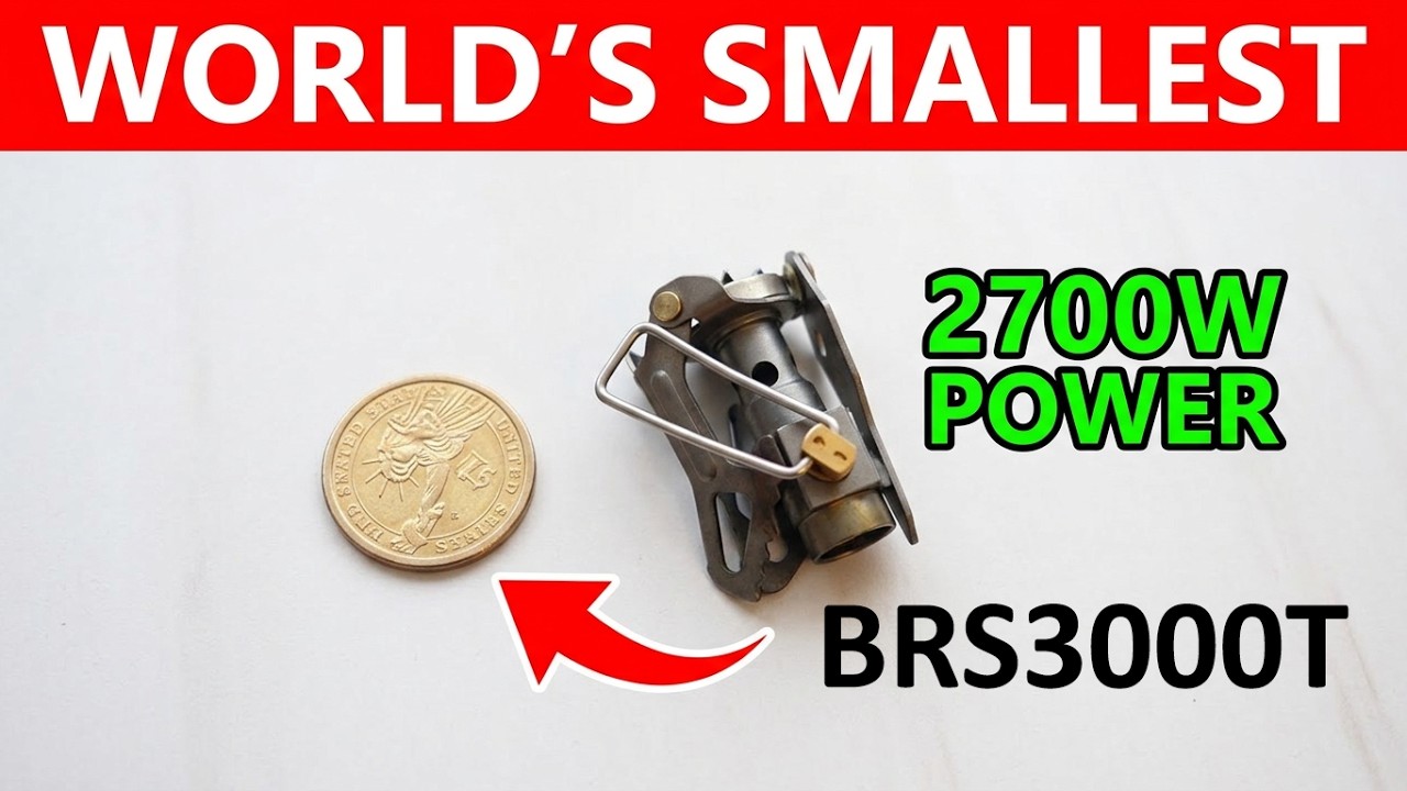 World&rsquo;s Smallest Titanium Camping Stove &ndash; BRS-3000T (2700W Compact Gas Burner)