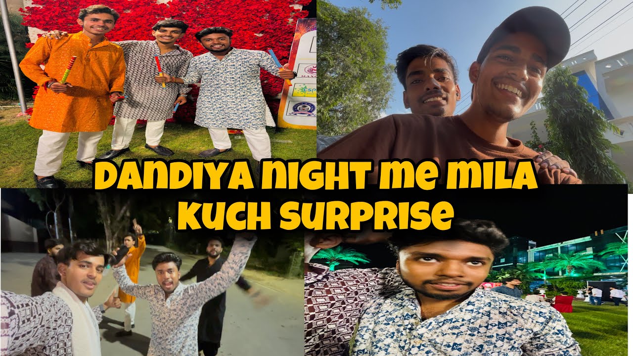 DANDIYA NIGHT me mila kuch surprise ❤️🌝 || #newvlog#dandiyanight#mainpuri#rihanpandit 
