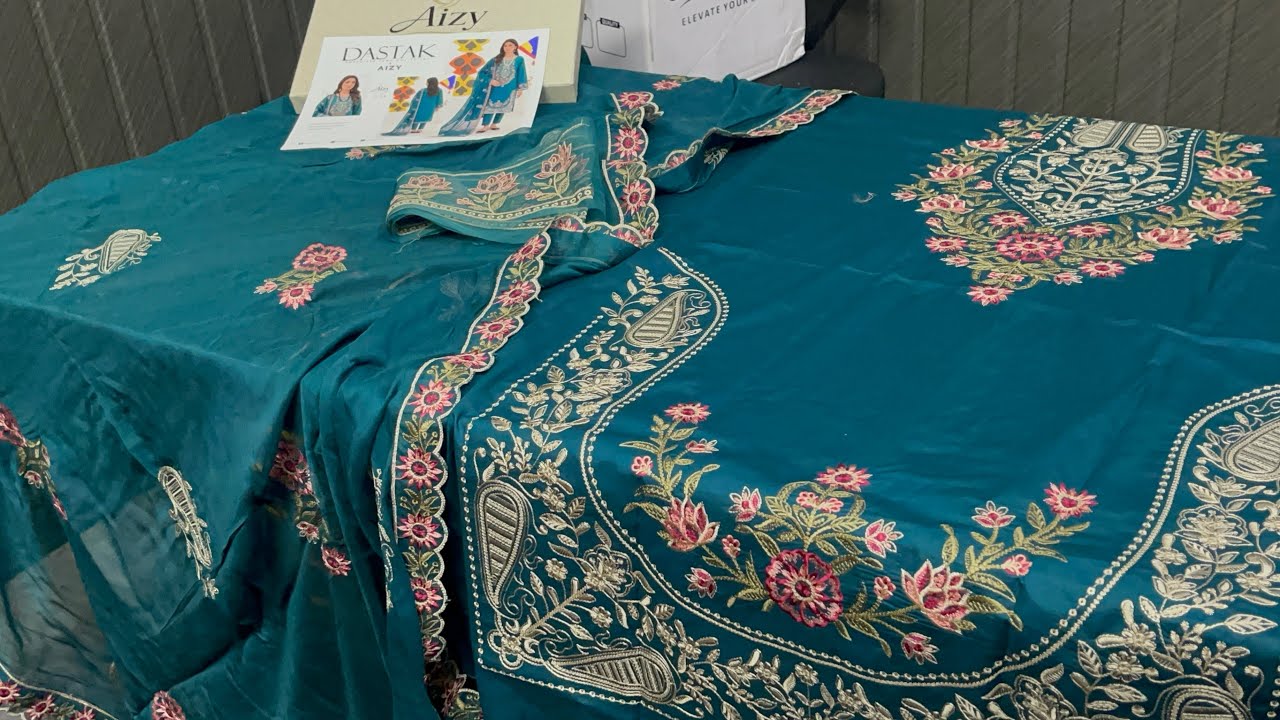 Aizy Eid Collection | Lexury Lawn Embroidered With Chiffon Embroidered Duppata Super Wholesale Rate😍