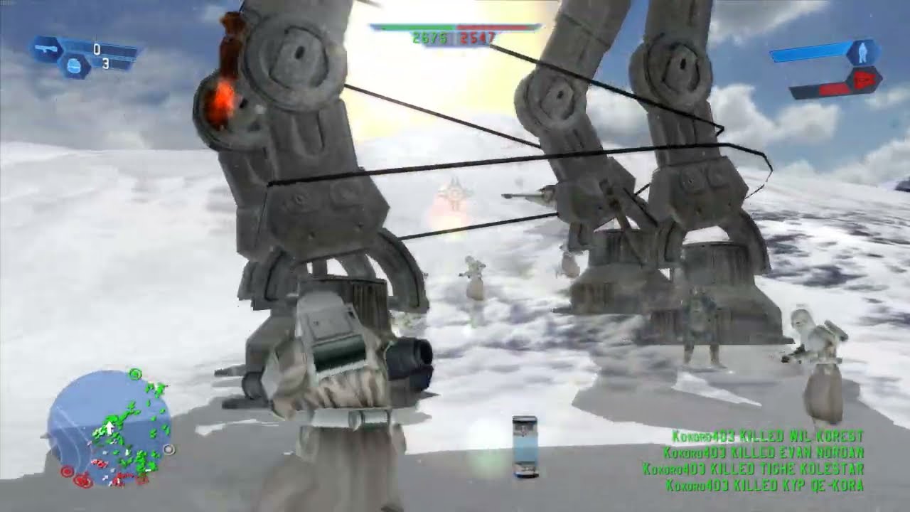 Star Wars Battlefront (2004) - Hoth: Echo Base but it's 200v200 gameplay Empire