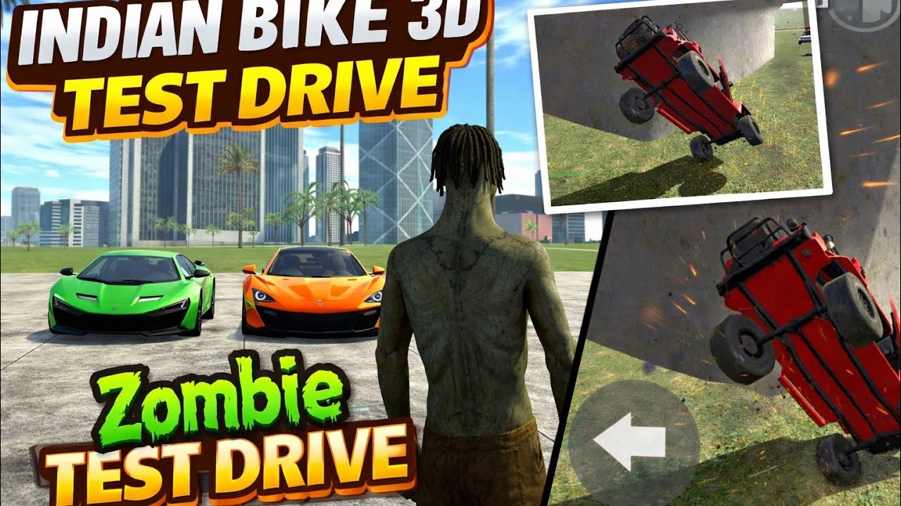 Zombie Test Drive Top 10 Car's #indianbikesdriving3dnewtodayupdate 