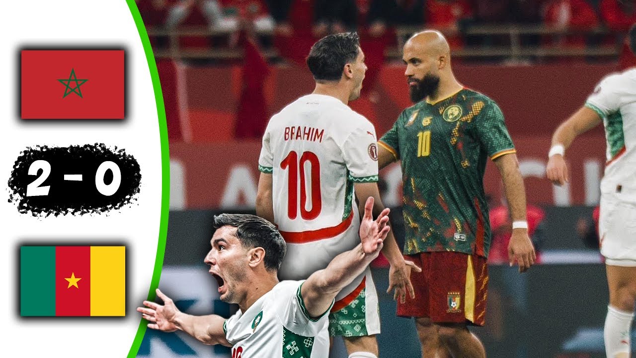 MARRUECOS vs CAMER&Uacute;N 2-0 🔥 Todos los Goles 🇲🇦🇨🇲 | Thriller de Cuartos de Final AFCON
