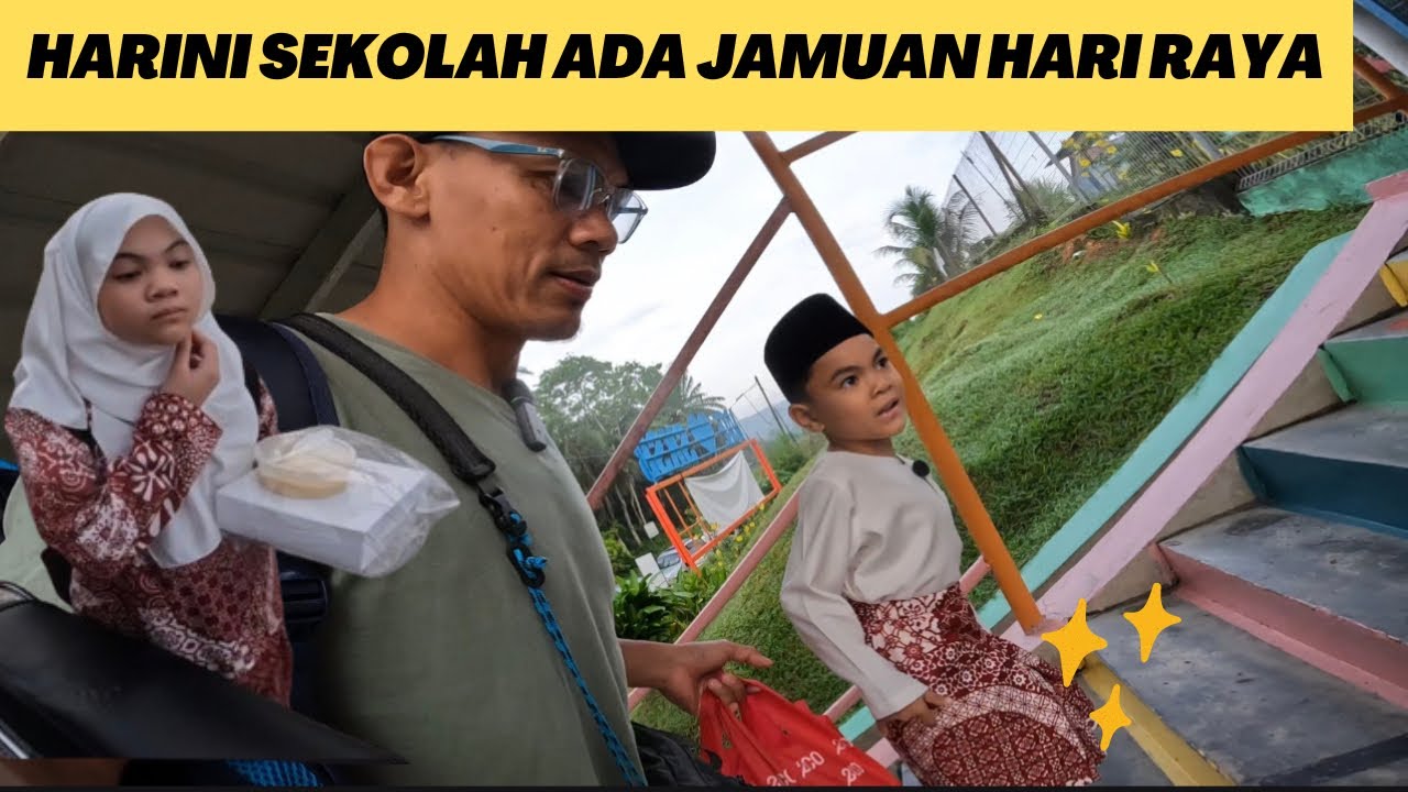 Harini sekolah Anak2 gaban ada jamuan raya…