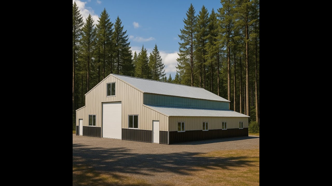 Ultimate 62'x60' Barn-Style Barndominium Kit: Sustainable & Modular!
