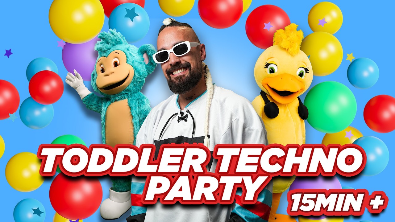 Toddler Techno Party 🎉 | Non-Stop Dance Mix for Kids