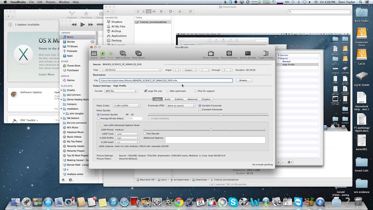 Tutorial How to use Handbrake to rip DVDs