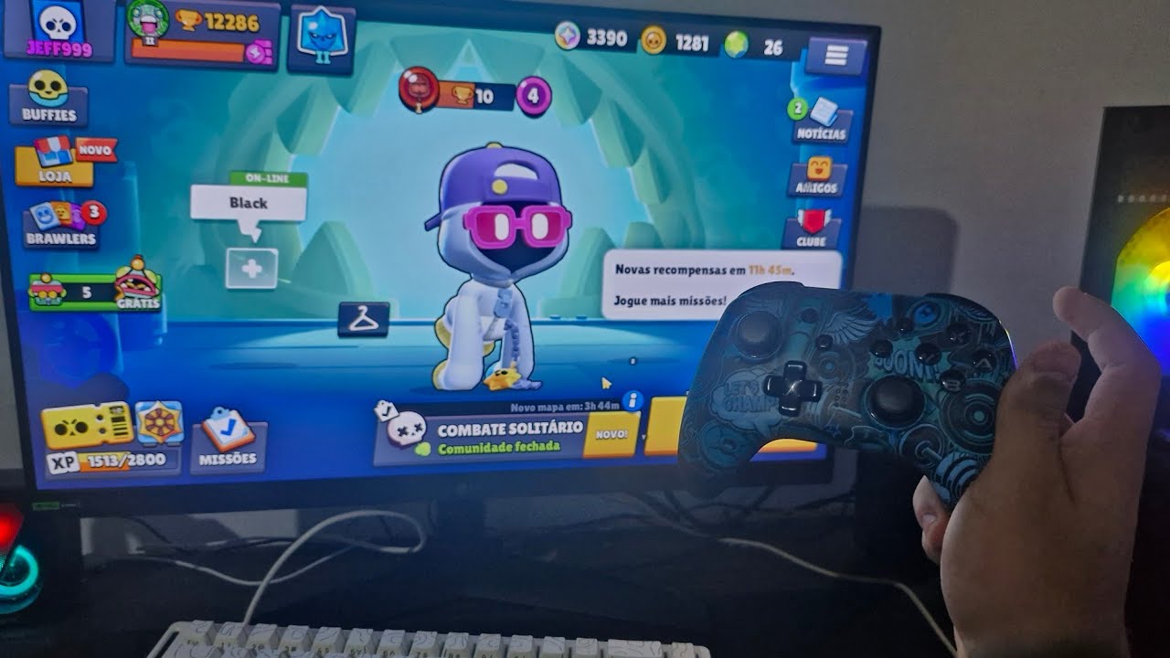 Testei Brawlstars no PC com controle... deu muito certo 😱