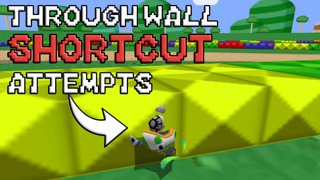 All In for WR! - Through Wall Shortcut attempts on Donut Plains 1 - Mario Kart DS Time Trials