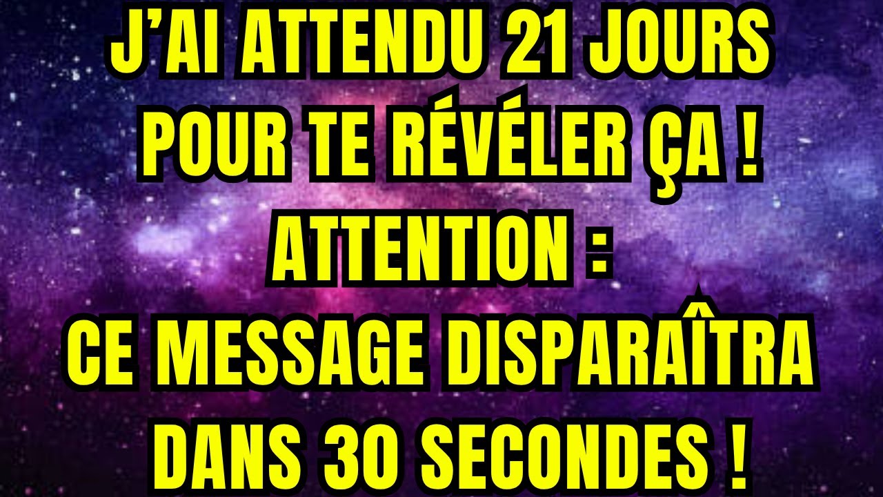 ⚠️L’ARCHANGE MICHEL TE DIT : J’AI ATTENDU 21 JOURS POUR TE REMETTRE CETTE RÉVÉLATION ! CE MESSAGE VA