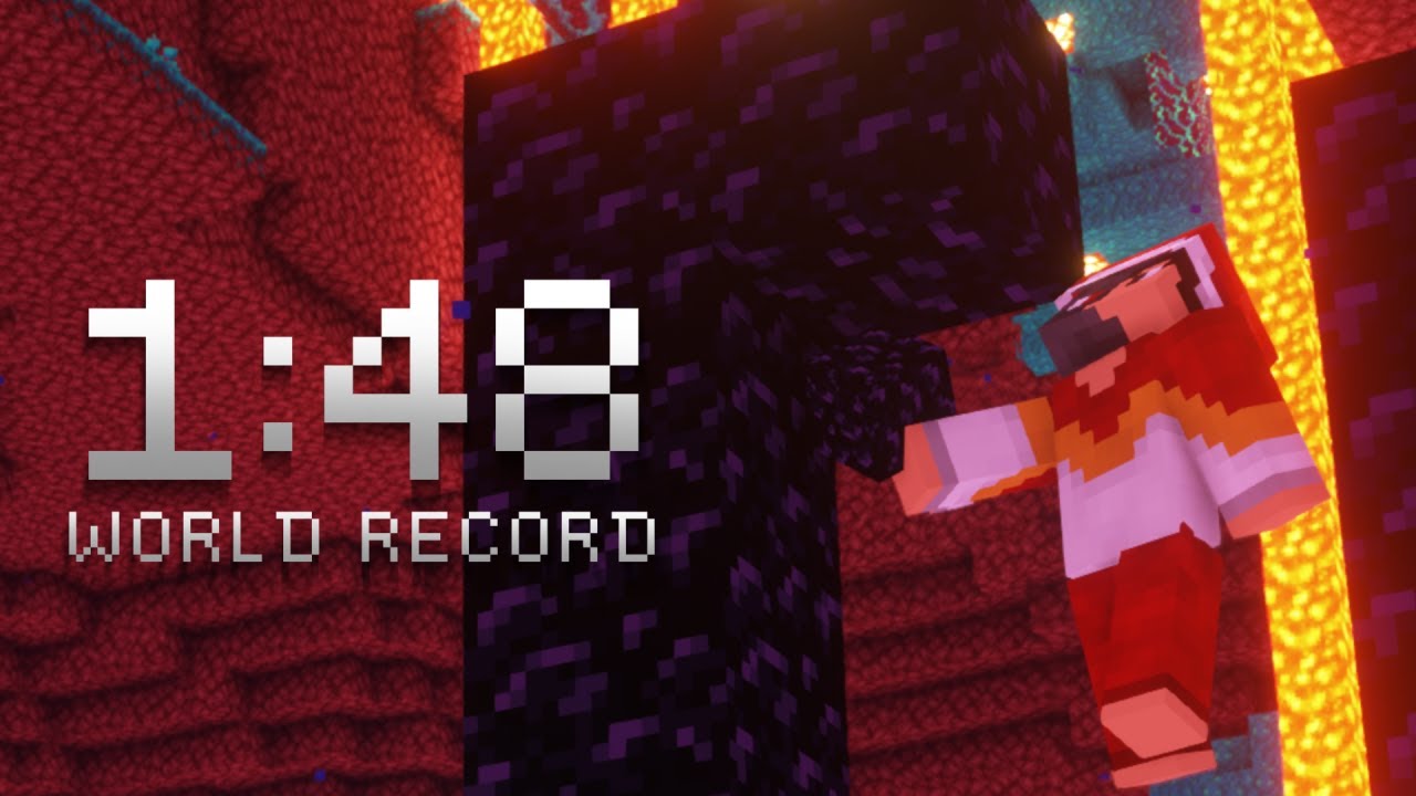 [FWR] Minecraft in 1:48 (Set Seed Speedrun)