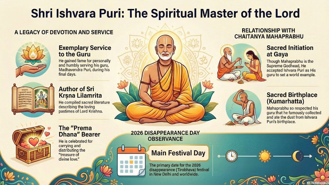🌼 Sri Isvara Puri Disappearance Day | Spiritual Master of Lord Chaitanya