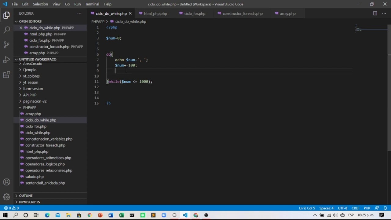 PHP | Ciclo Do While
