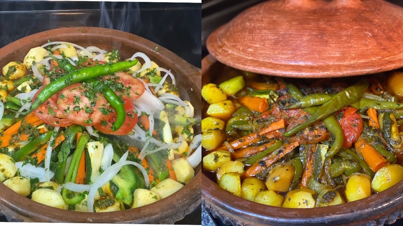 طاجين بالخضرة بنة لا تقاوم