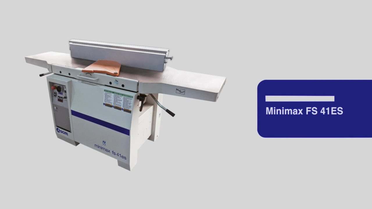 SCM Minimax FS 41E Jointer/Planer Combination Machine Set-Up and Testing
