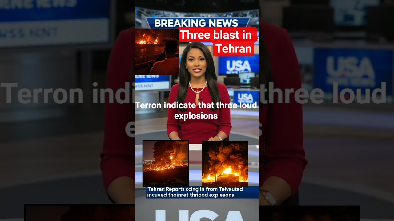 Three blast in Tehran 