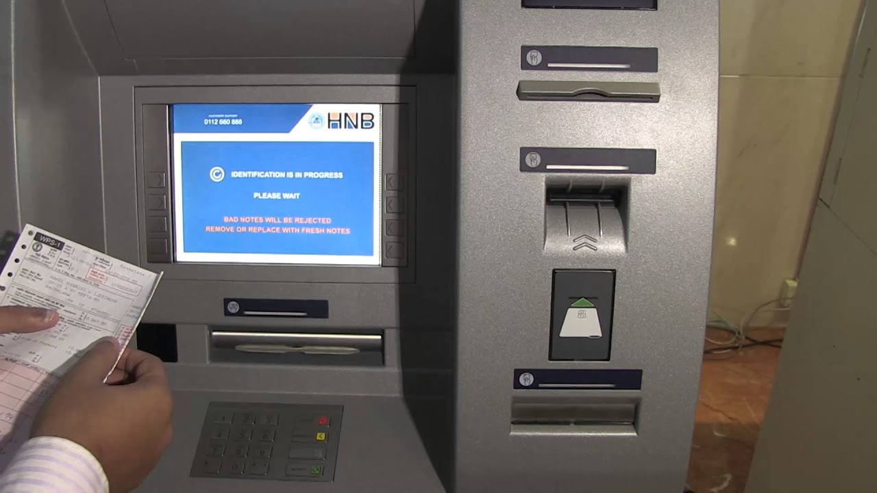Внесите наличные и оплатите счет за электричество в банкомате HNB