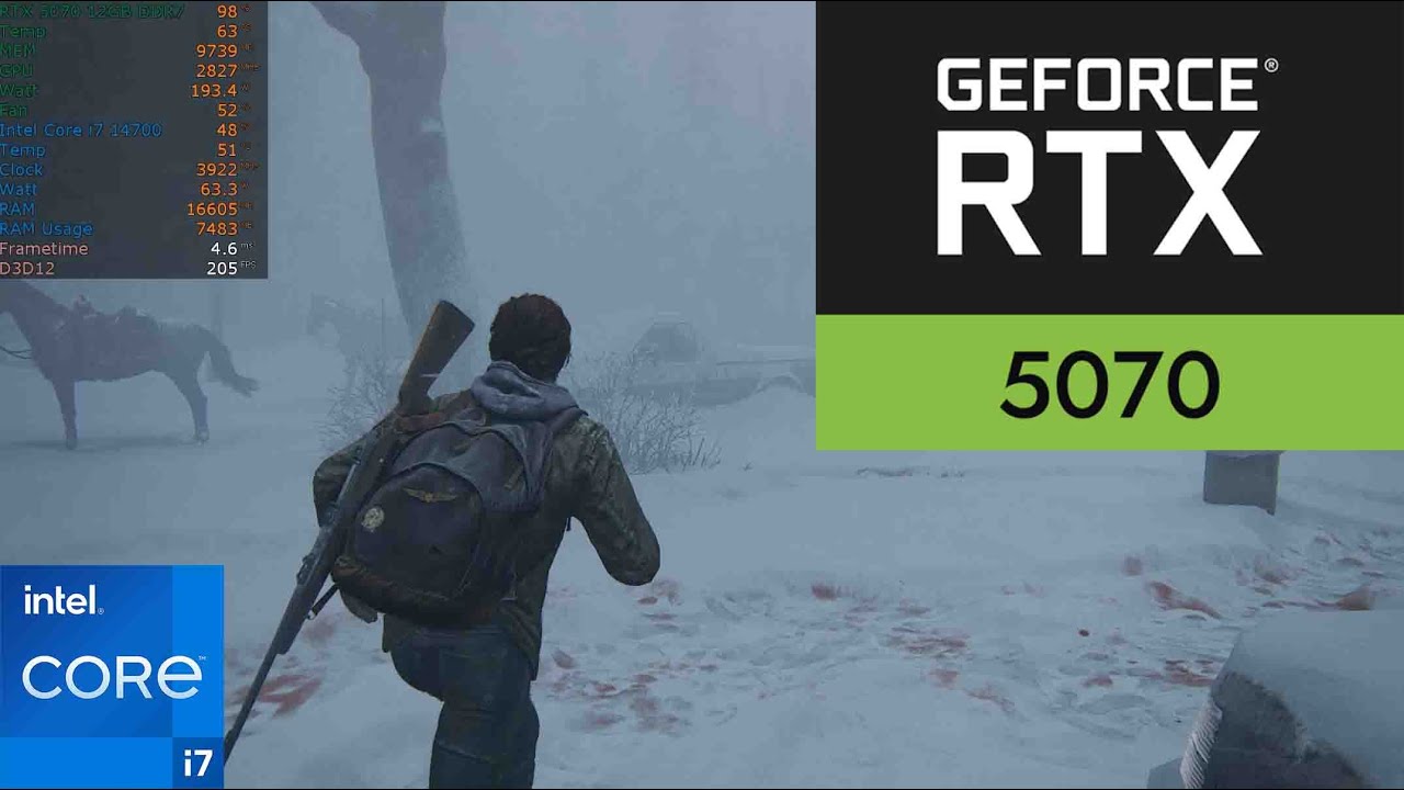 The last of us part 2 RTX 5070 1440P Max Settings