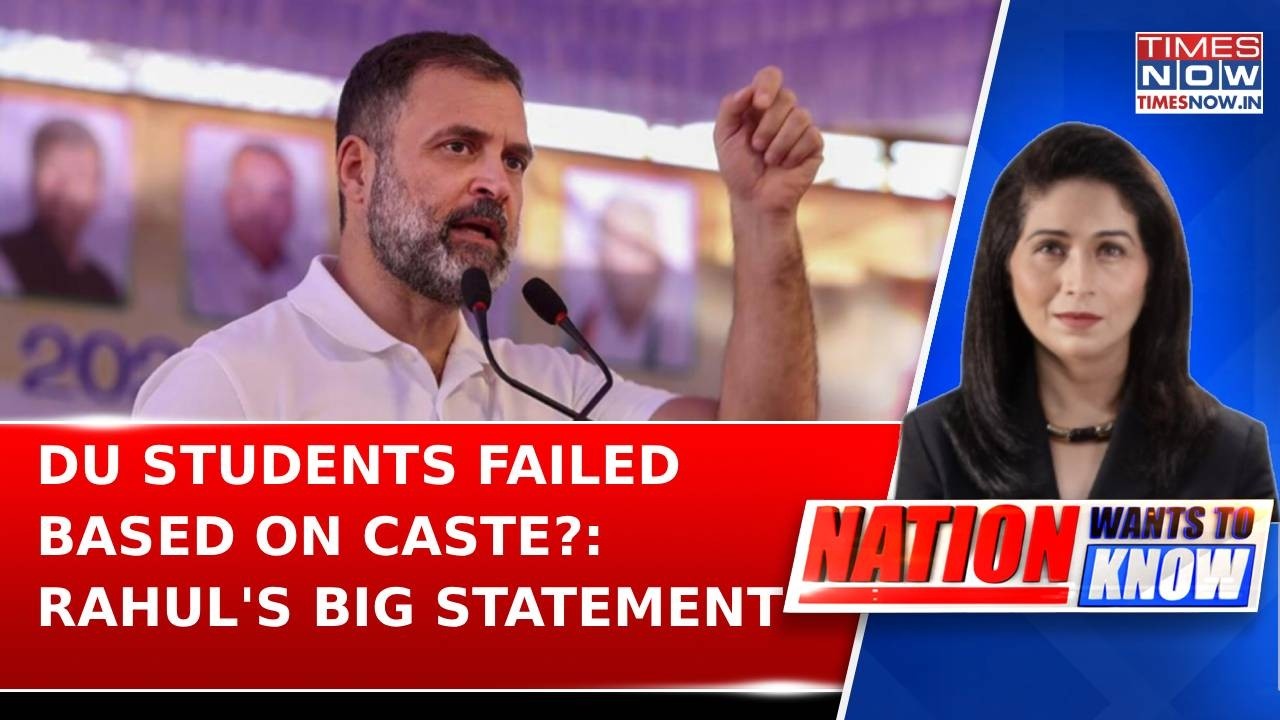 Rahul Gandhi Claims DU Students Are Failed Interviews Due To Caste; Remarks Trigger Political Row