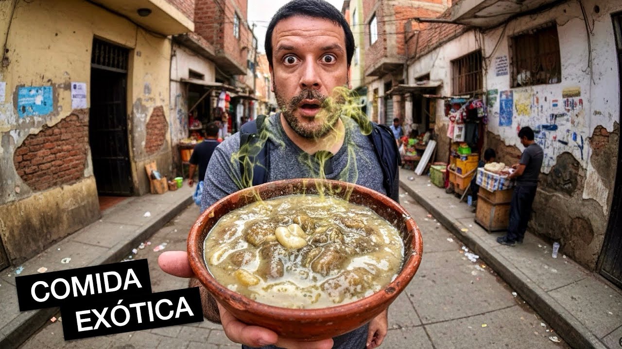 COMIDAS DE RUA em LIMA que turistas n&atilde;o provam!! 🇵🇪