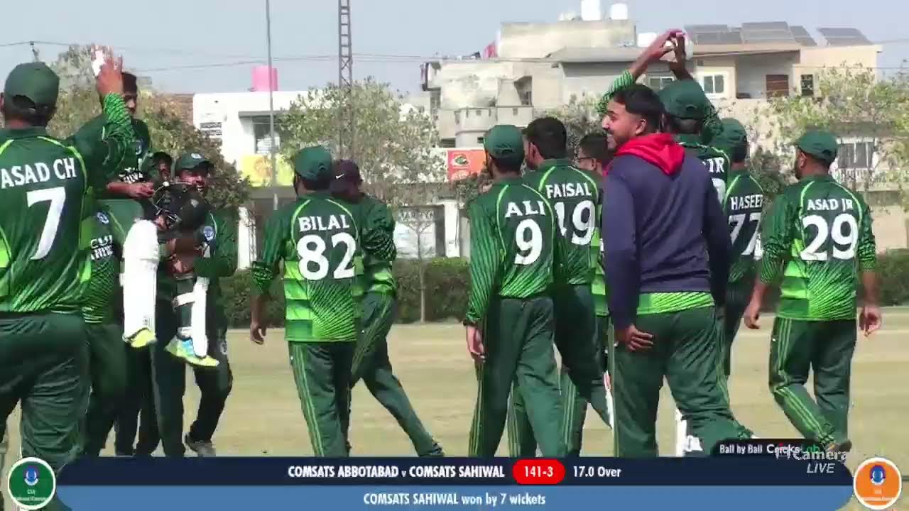 CSL POOL B MATCH 8 COMSATS SAHIWAL VS COMSATS ABBOTABAD