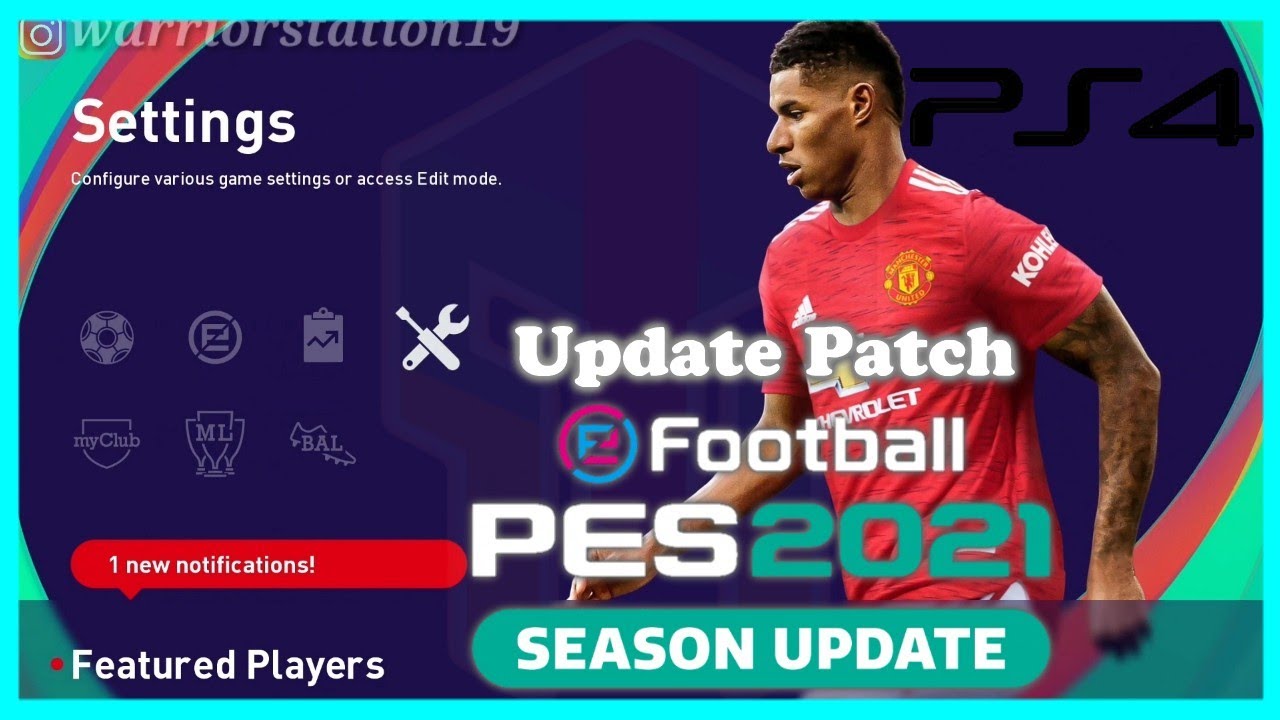 UPDATE PES 2021 PS4 DP 2.0 | OPTION FILE - PATCH PES 2021